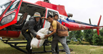 MAF Mission at Work with Helicopter