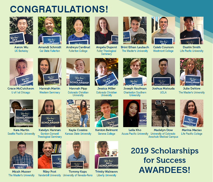 2018 Scholarship Recipients