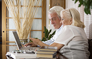 Retired Couple on Laptop