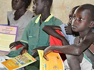 Children at the Congo-Uganda border served by IM