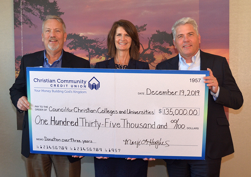 Christian Community Credit Union Donates $135,000 to Council of Christian Colleges and Universities