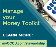 Manage your Money Toolkit! Learn more at mycccu.com/stewardship