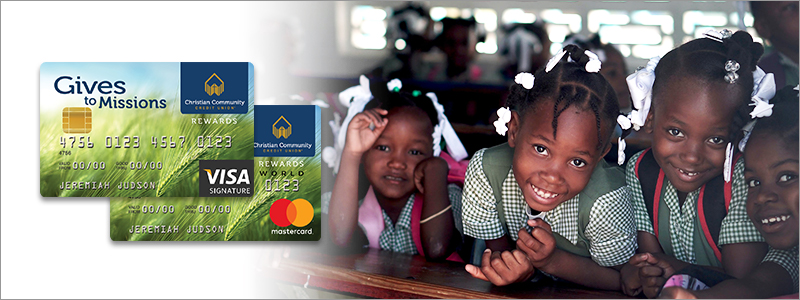 Credit cards that give to missions!