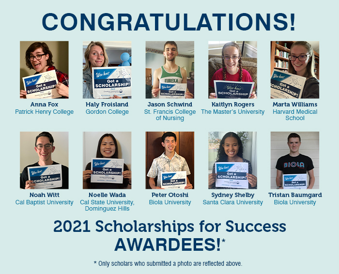 2021 scholarship awardees
