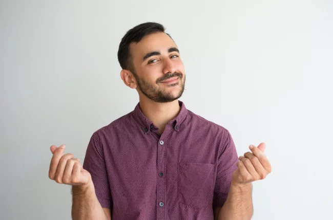 Stewardship man clicking his finger