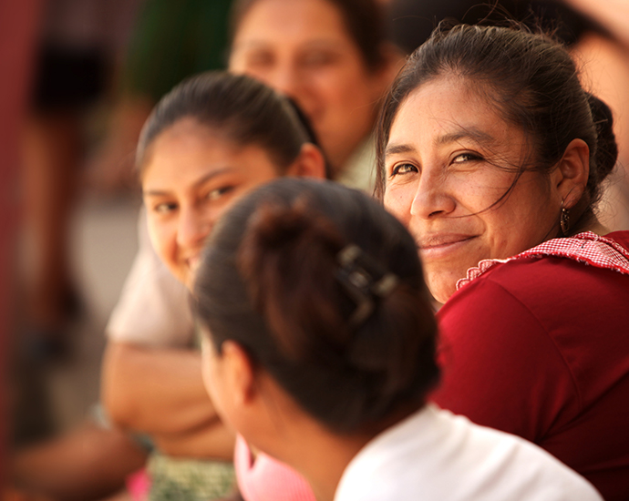 Smiling Hispanic Women