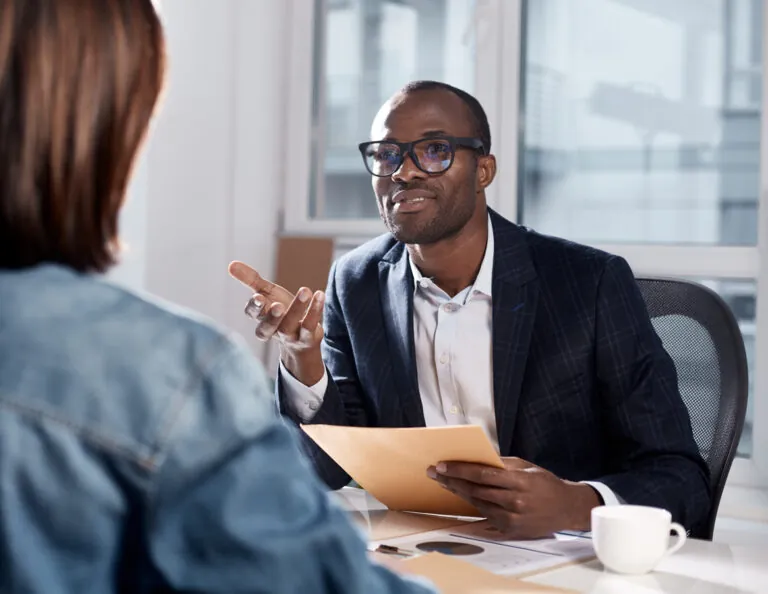 career counseling man woman
